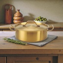 Olla acero doble fondo dividida 30cm Gold