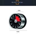 Reloj de cocina magnetico Negro