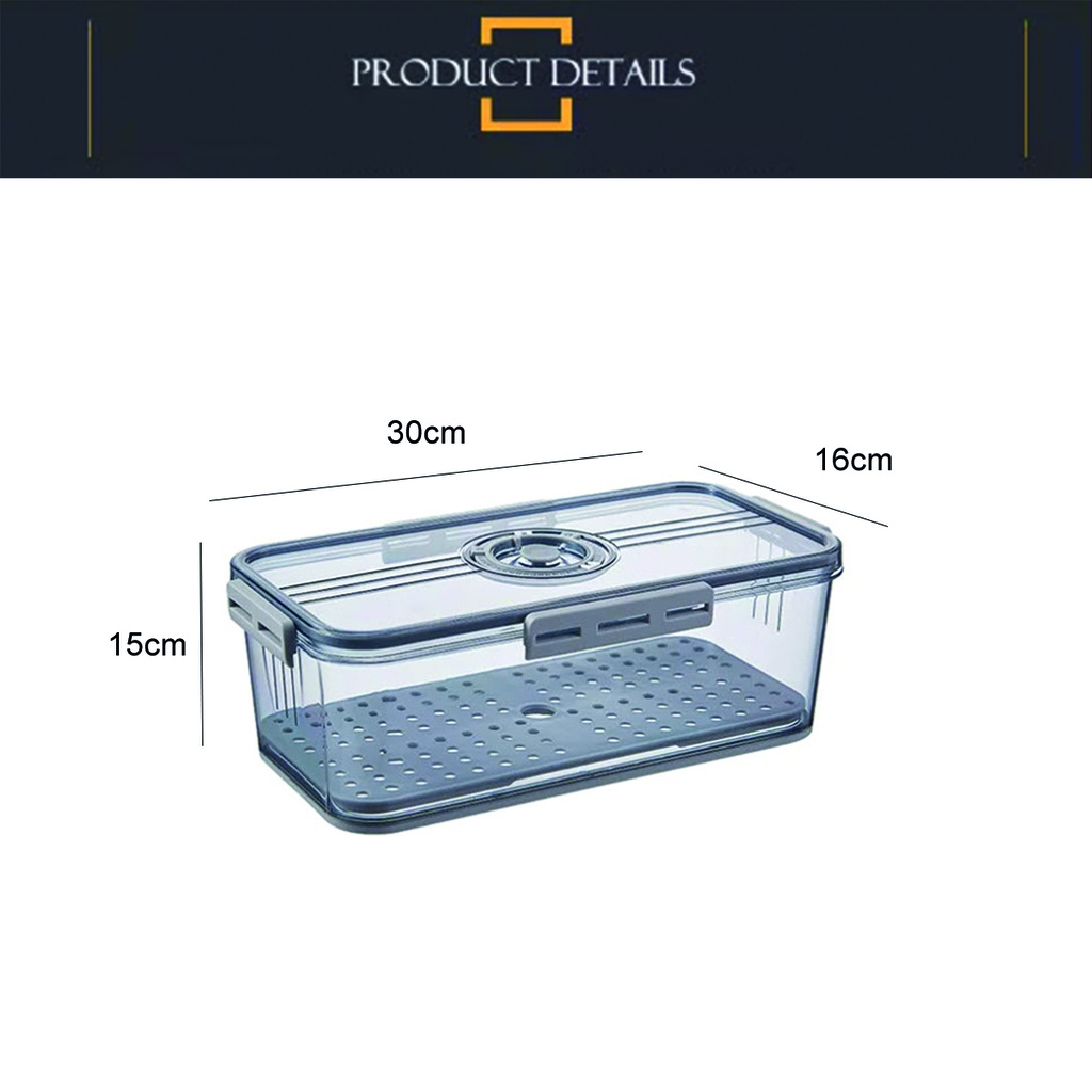 Organizador de Refrigerador hermetico fecha 32.5*17.5*15cm