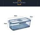 Organizador de Refrigerador hermetico fecha 32.5*17.5*15cm