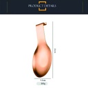 Reposa espumadera cucharon sobre mesada metálica Cobre