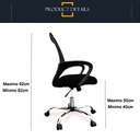 Silla de escritorio Sweden Negro