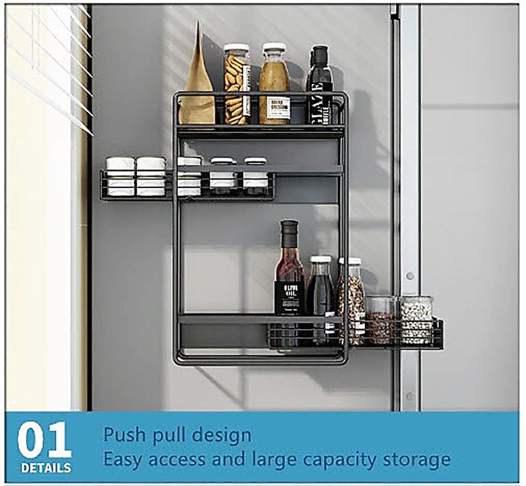 Organizador cocina Magnetico 3 niveles Blanco