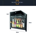 Organizador esquinero con puerta