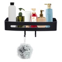 Estante rectangular aluminio Negro