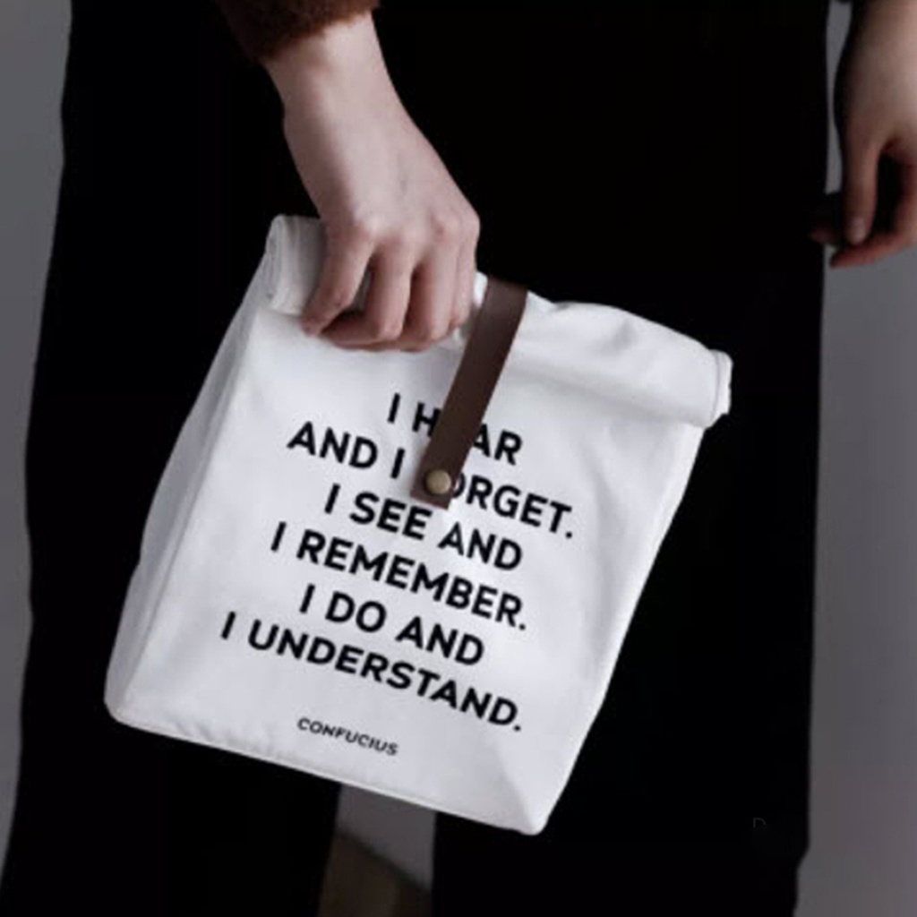 Lonchera térmica bolsa en gabardina