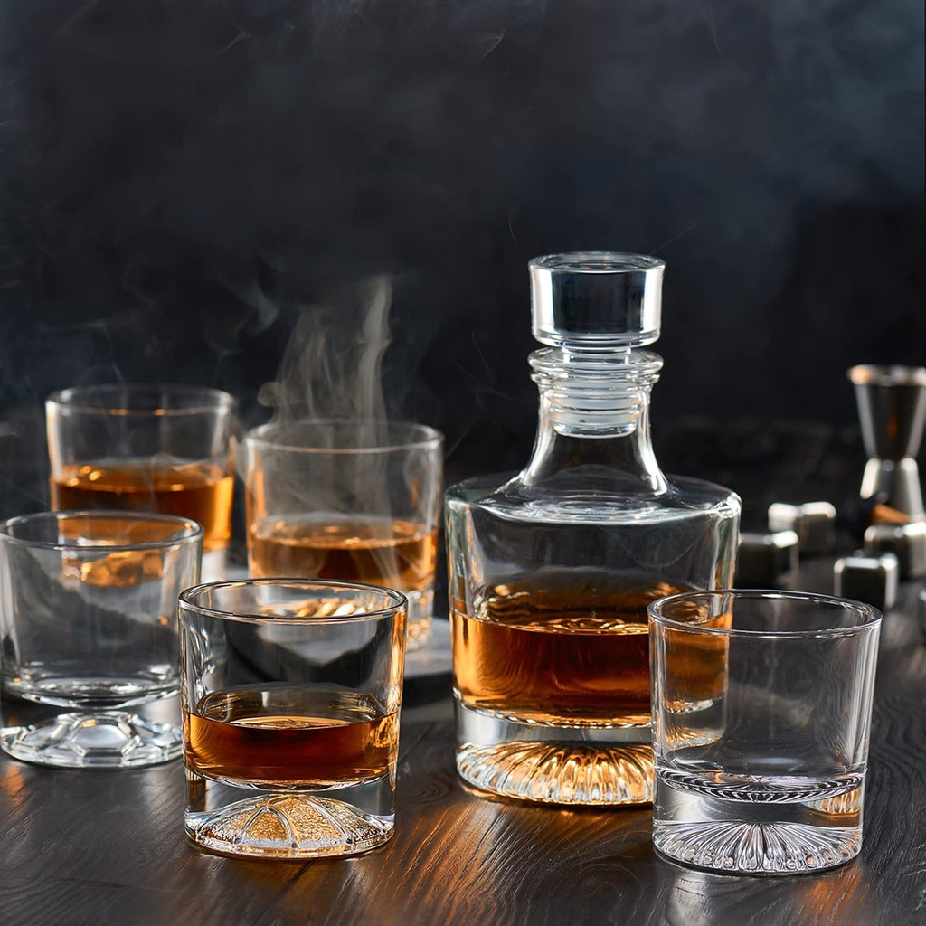 Decantador Whisky + Vasos Mod 4