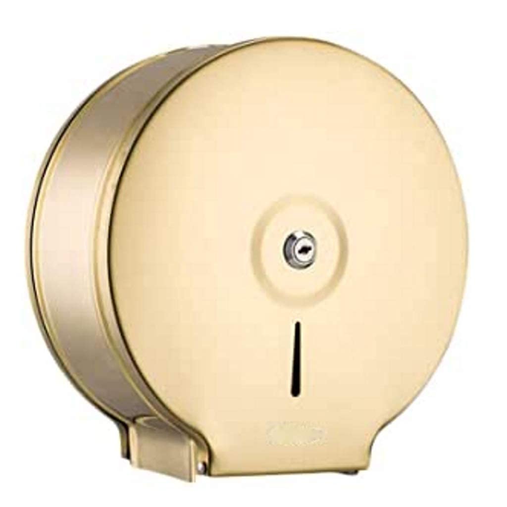 Dispensador metalico de papel higienico 500M Dorado