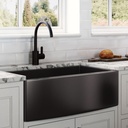 Bacha de cocina estilo campo Negro