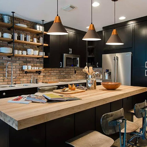 [DT5078N] Luminaria de techo nordico Negro