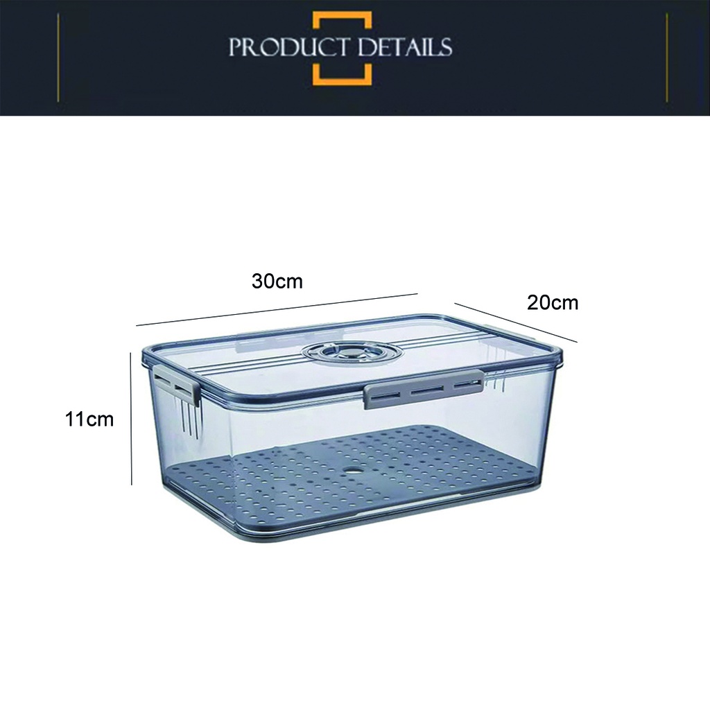 Organizador de Refrigerador hermetico fecha 32.5*22.5*11