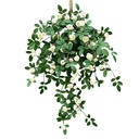 Rosa colgante 80cm Blanco