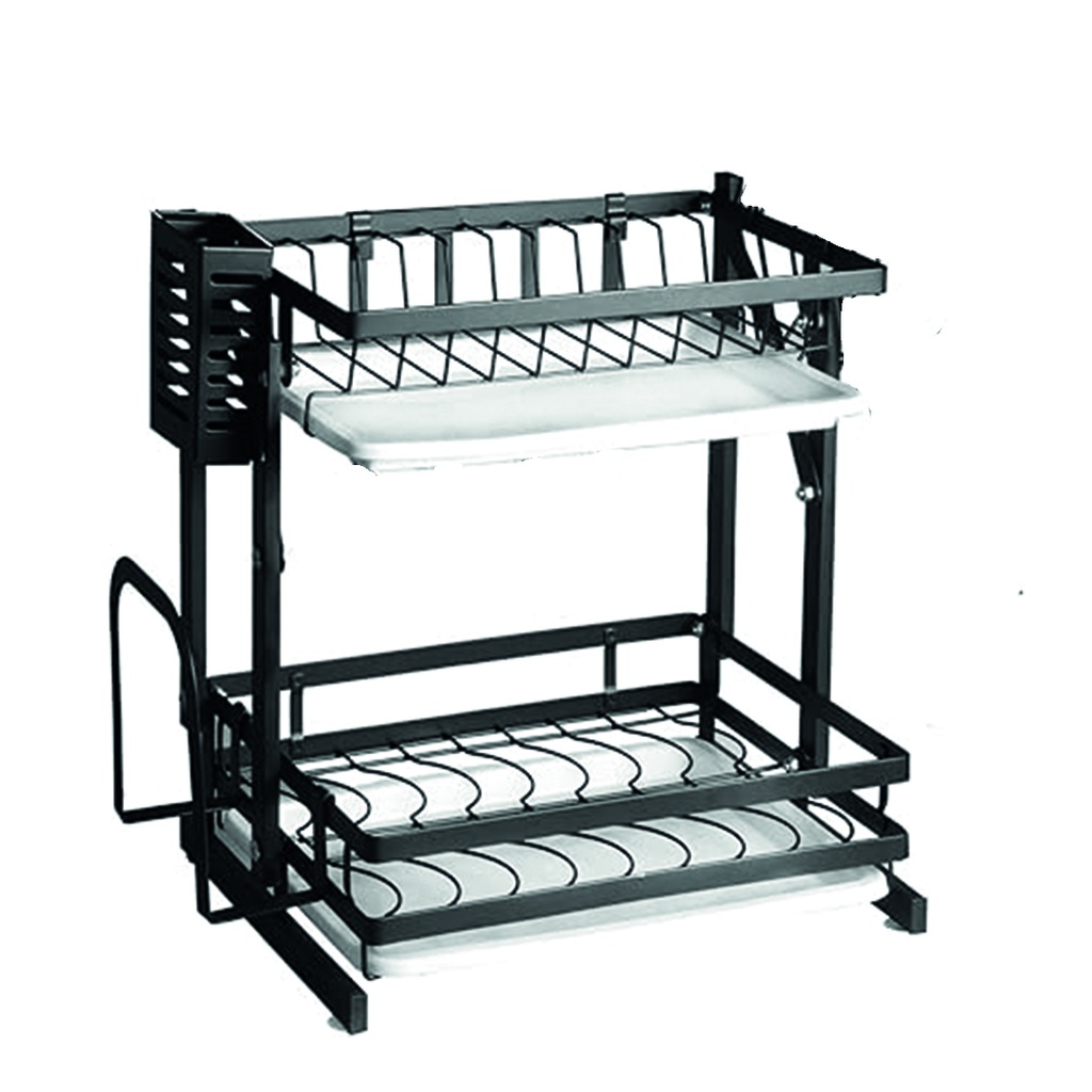 Organizador Escurridor plegable cubiertero + Porta tabla + Porta cuchillas