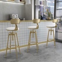 Banqueta Toulouse giratoria Blanco