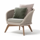 Sofá 1 cuerpo Ludo de exterior Interior  Beige