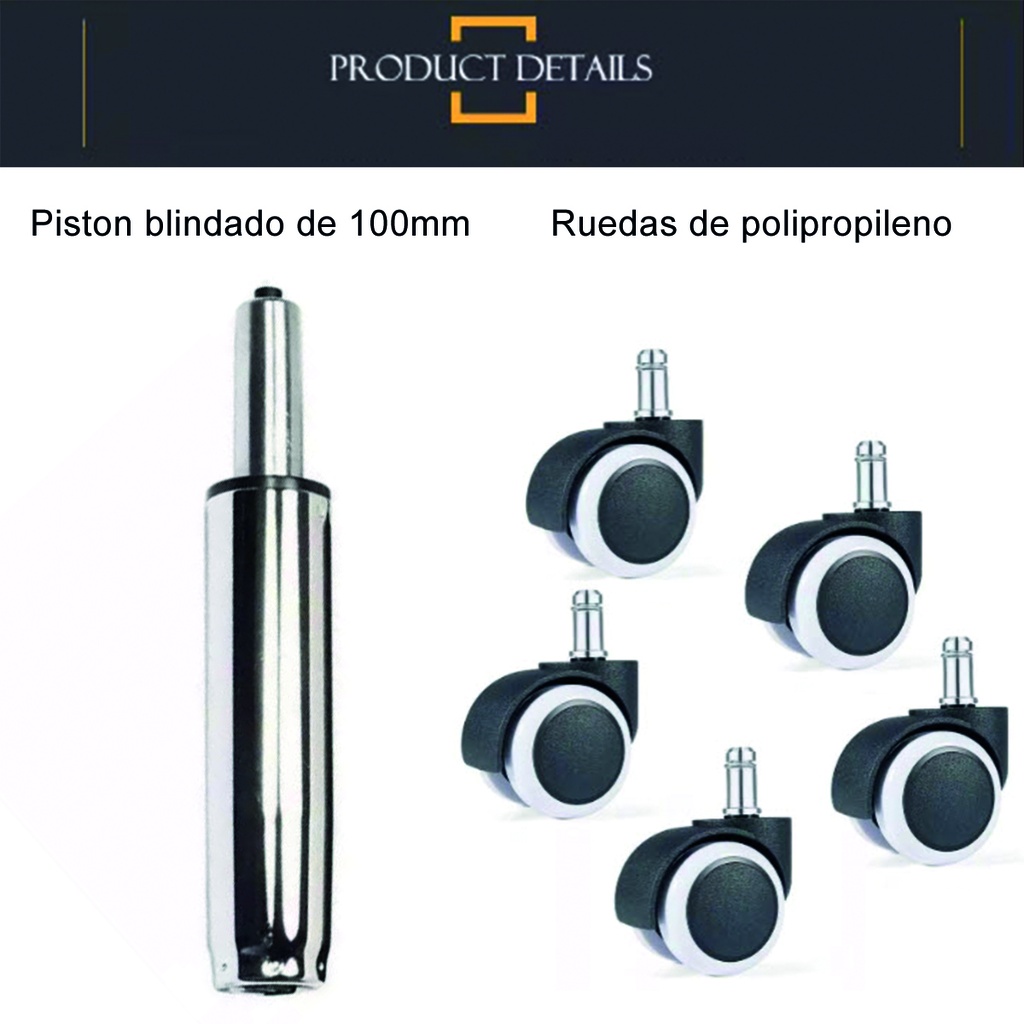 Silla de escritorio Sweden Rosa Pastel