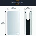 Seca manos vertical slim alto rendimiento 1750w Blanco