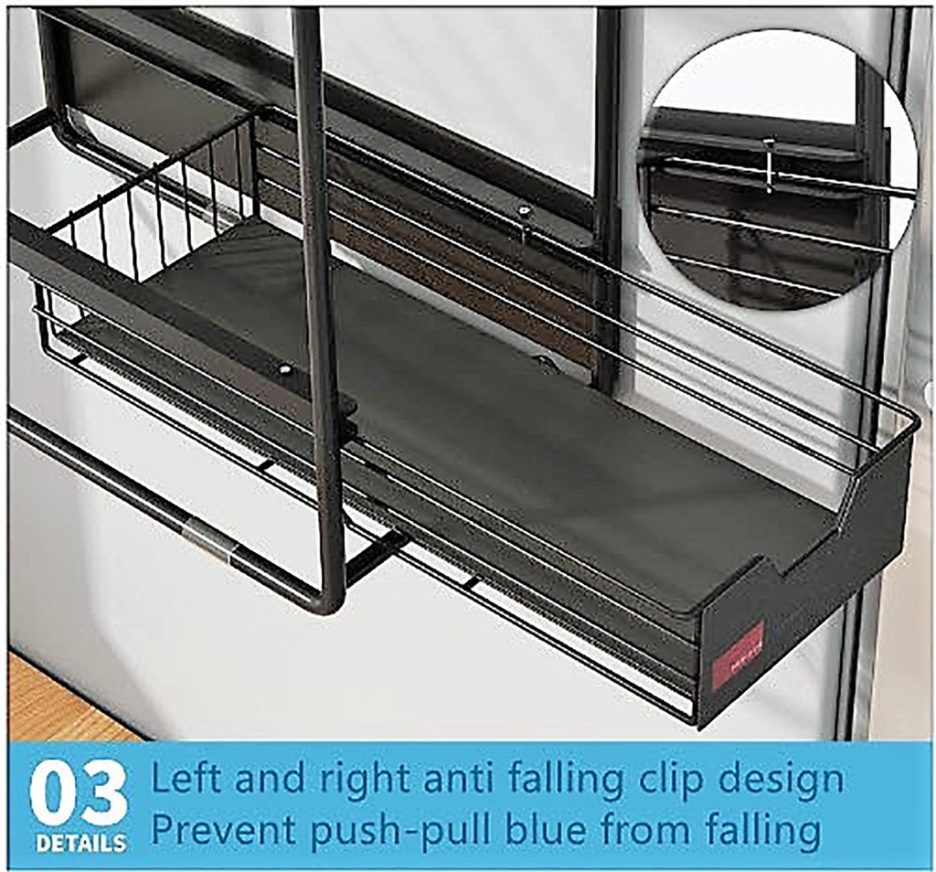 Organizador cocina Magnetico 3 niveles Negro