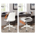 Silla de escritorio Iceland Blanco/Rosa