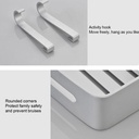 Estante rectangular aluminio