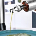 Botella aceitera vidrio 250ml Plateado