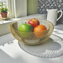 Frutera metalica doble pared Dorado oscuro