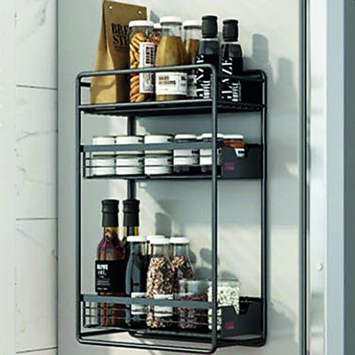 [DT2260] Rack  estante para cocina en  acero 
Magnetico 3 estantes