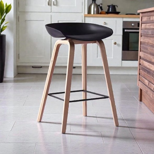 [DT5223N] Banqueta metalica Lyon Negro