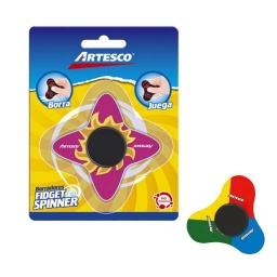 Gomas de borrar Artesco fidget spinner caja x 24 Adhesivo