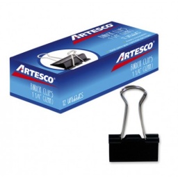 Aprieta papel Artesco caja x 12 32mm Doble Clip