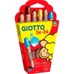 LAPIZ GIOTTO BE-BE 6 COLORES