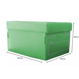 Caja Big Box plastificada - 43 cm verde
