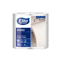 Papel higienico Elite doble hoja Paquete x 4 rollos IP692