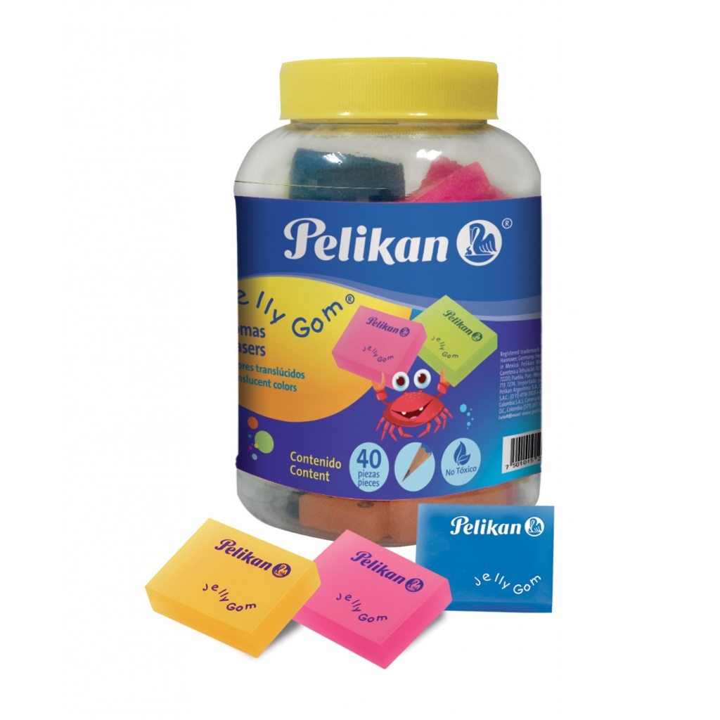 Goma de borrar plastica Pelikan Jelly Pote x 40